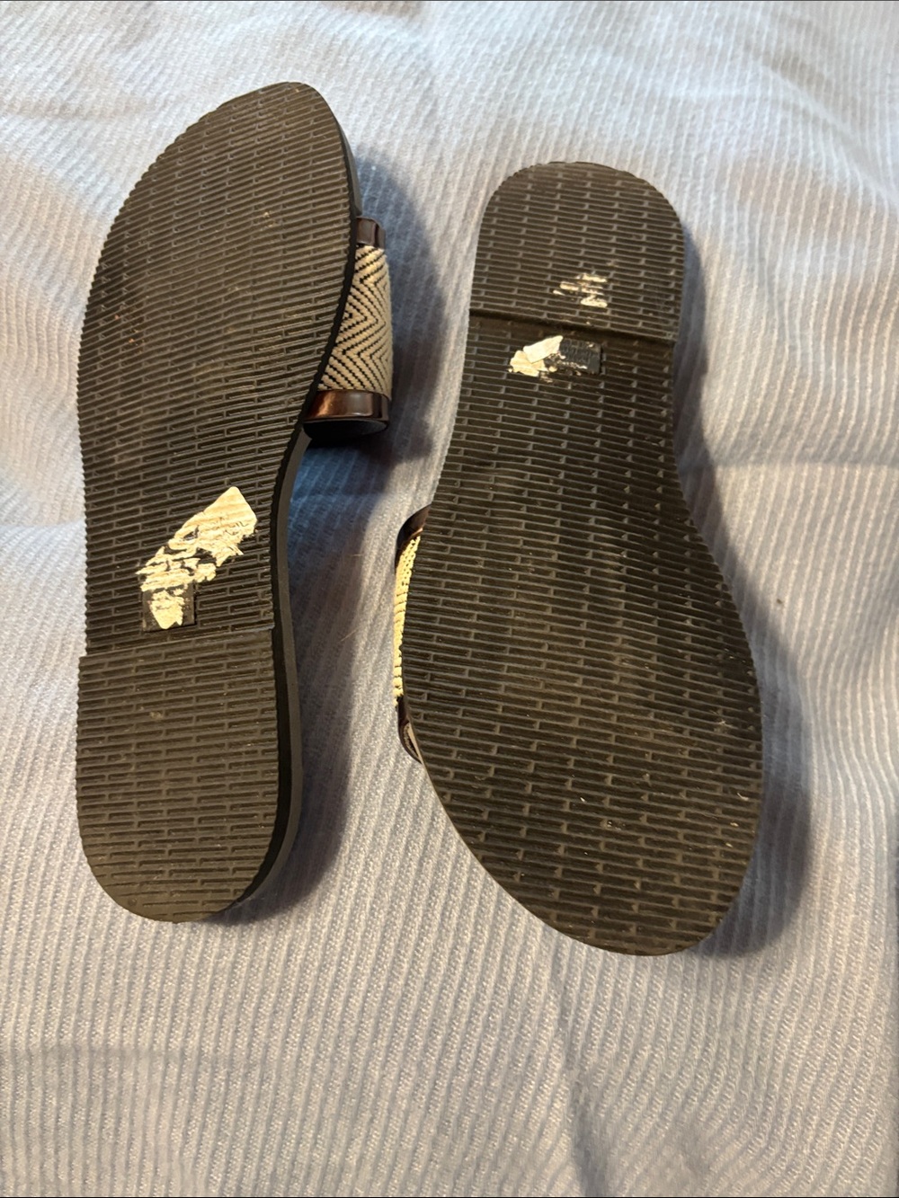 Havaianas Women's Beige and grey Woven Slide Sandals - Picture 3 of 6